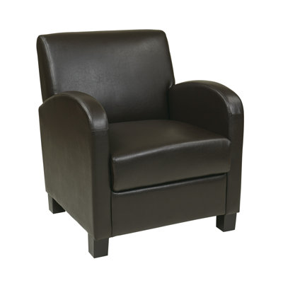 Goodland Eco Leather Club Chair Color: Espresso Goodland Eco Leather Club Chair Color: Espresso