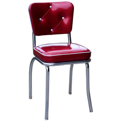 Arendt Side Chair Upholstery: Glitter Sparkle Red