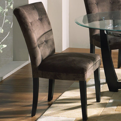Baldwin Parsons Chair (Set of 2) Upholstery: Chocolate