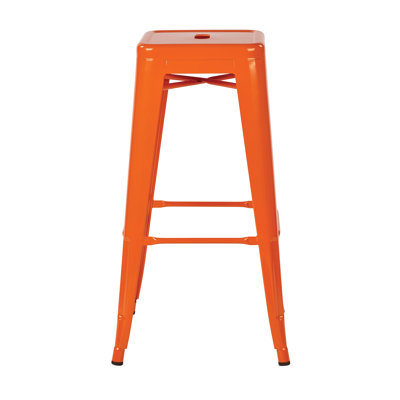 Blaney 30 inch Bar Stool Finish: Orange