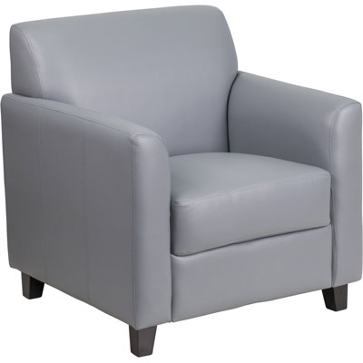 Diplomat Leather Lounge Chair Seat Color: Gray Diplomat Leather Lounge Chair Seat Color: Gray