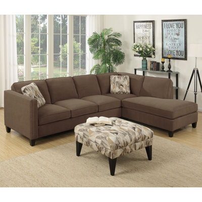 Brayden Studio BRSD8263 28617438 Baugh Chaise Sectional Upholstery
