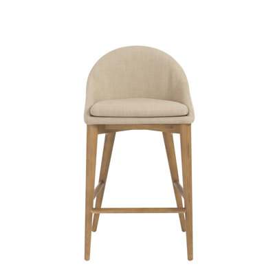 Cogdill 26 inch Bar Stool Upholstery: Tan