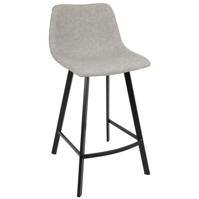 Graig 25.5 inch Bar Stool Upholstery: Gray