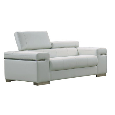 Wade Logan WADL4251 27716463 Orlando Leather Loveseat Upholstery