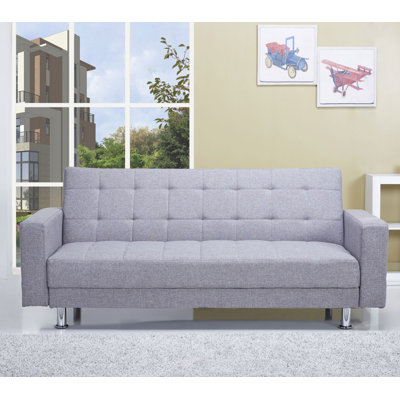 WADL4449 27933606 WADL4449 Wade Logan Frankfort Convertible Sleeper Loveseat