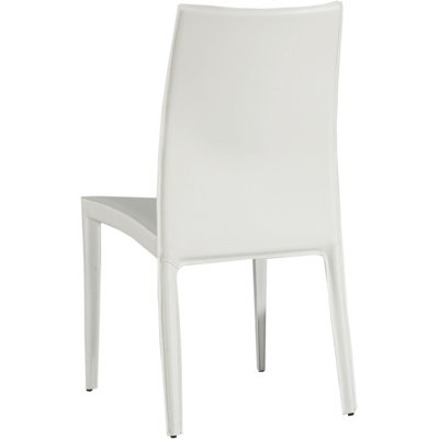 Fuller Heights Side Chair (Set of 2) Arms / Leather: Without Arms / White