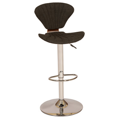 Tortola Adjustable Height Swivel Bar Stool Upholstery: Charcoal