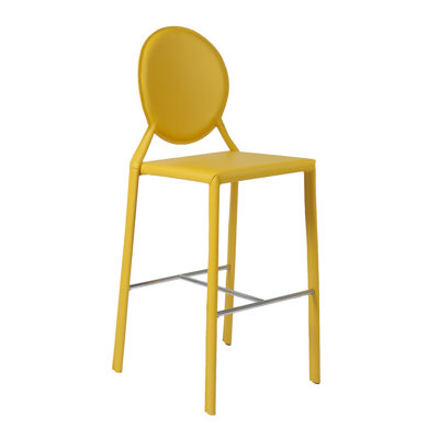 Crew Bar Stool (Set of 2) Upholstery: Yellow