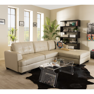 Wade Logan WADL3479 26861491 Santino Right Hand Facing Sectional Upholstery