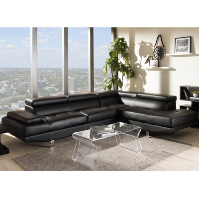 Wade Logan WADL2686 25983357 Giles Right Hand Facing Sectional Upholstery