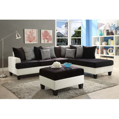 Orren Ellis ORNE3278 Rossa Reversible Sectional