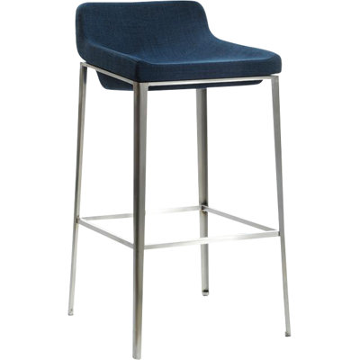 Frankston 30 inch Bar Stool Upholstery: Blue