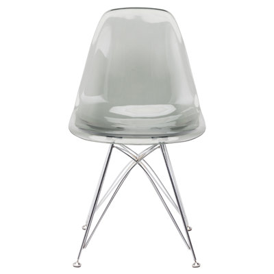 Northville 17.75 inch Side Chair Upholstery: Gray Chromed