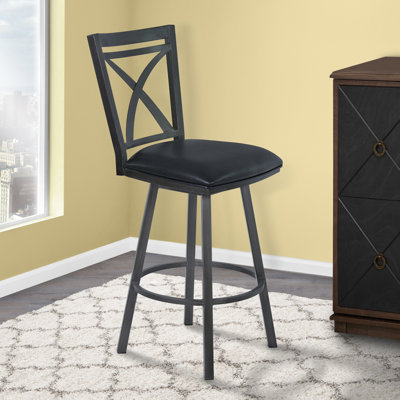 Ramon 26 inch Swivel Bar Stool with Cushion Finish: Mineral