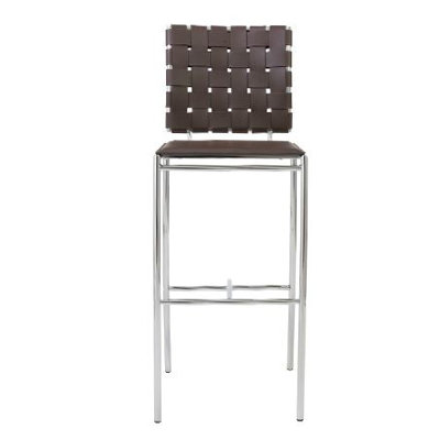 Morey 30 inch Bar Stool Bar Stool Upholstery: Brown