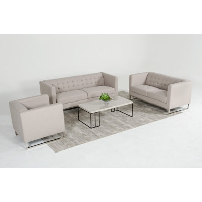 Wade Logan WLGN1906 Alsatia 3 Piece Living Room Set