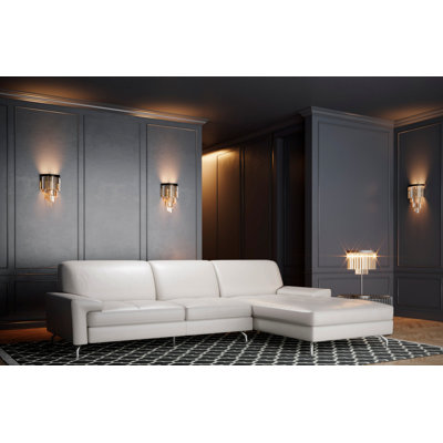 Orren Ellis ORNE1656 Cana Leather Sectional