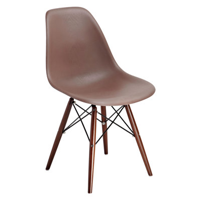 Junia Side Chair (Set of 2) Finish: Brown/Brown