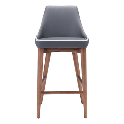 West Covina Counter Height Side Chair Upholstery: Dark Gray
