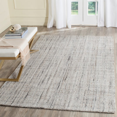 Wade Logan Berrysburg Hand Tufted Camel Black Area Rug