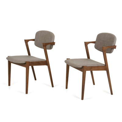 Virgil Side Chair Upholstery: Grey