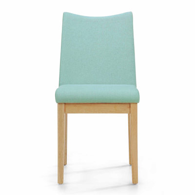 Calhame Side Chairs Upholstery: Mint, Finish: Walnut