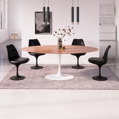 Angelica Dining Table Top Finish: Walnut