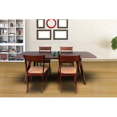 Norloti 5 Piece Dining Set Upholstery: Sand