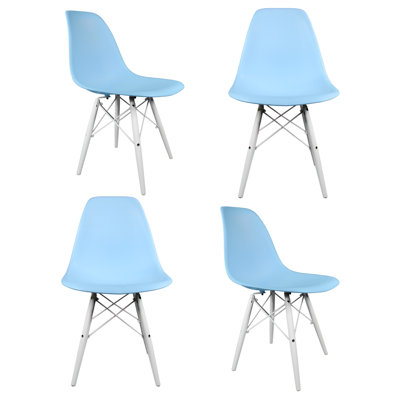 Harrison Side Chair Finish: Light Blue