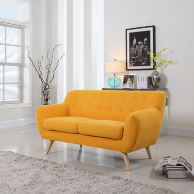 Langley Street LGLY5242 Cal Mid-Century Loveseat Upholstery