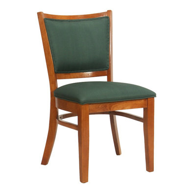 Side Chair Upholstery: Khaki, Finish: Montana Walnut