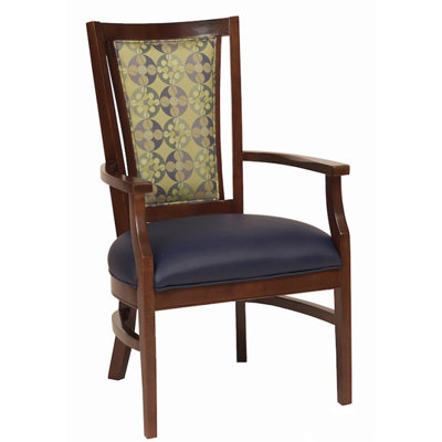 Arm Chair Upholstery: Candy, Finish: Medium Lanty Oak