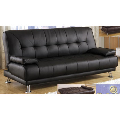 BestMasterFurniture JF10 Black Adjustable Futon Convertible Sofa