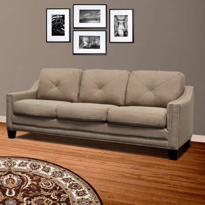 6651 Sofa BMFR1075 BestMasterFurniture Nail Head Sofa