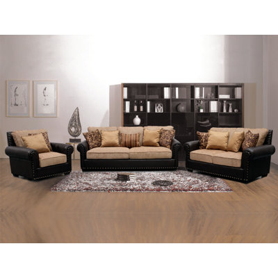 BestMasterFurniture RH02 3 Pcs Living Room Set 3 Piece Living Room Set