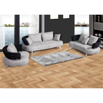 BestMasterFurniture YK13 3 Pcs Set 3 Piece Living Room Set