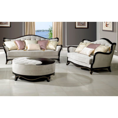 BestMasterFurniture 1503 2 Pcs Sofa/ Love Sofa and Loveseat Set