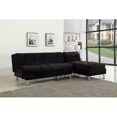 BestMasterFurniture LV15 2 Pcs Futon & Chaise Futon Sleeper Sofa and Lounge Chaise