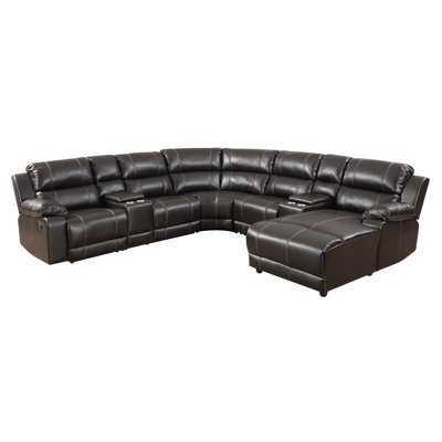 BestMasterFurniture 8501 Right-Hand Facing Reclining Sectional