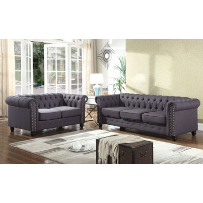 Alcott Hill ACOT8956 Sweetbriar Sofa and Loveseat Set Upholstery