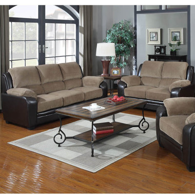 Container S5006-2PC 2 Piece Sofa and Loveseat Set Upholstery