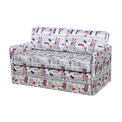 Container S5078 Kathy Reversible Foam Print Sleeper Loveseat