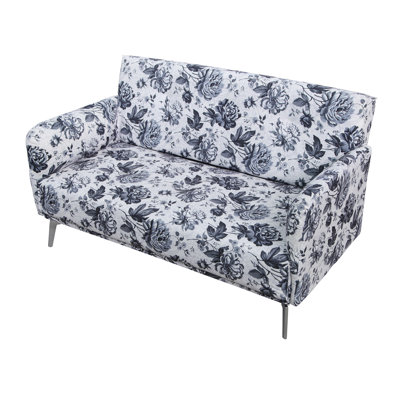 Container S5076 Emma Flower Print Fabric Modern Loveseat