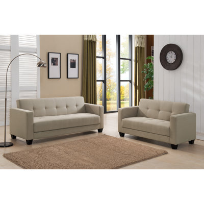 Container S5096-2PC Sofa and Loveseat Set Upholstery