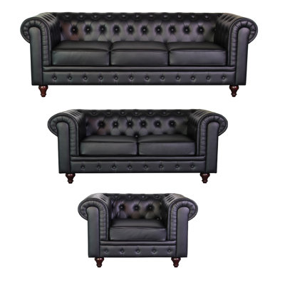 Container S5068-3PC Chesterfield 3 Piece Grace Living Room Set