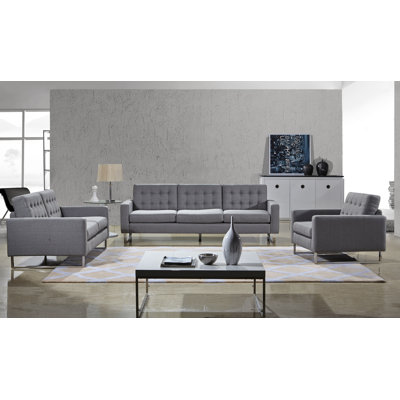 Container S5035-3PC Angela Sofa, Loveseat and Chair Set