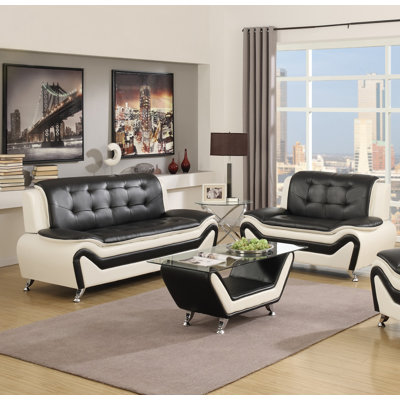 Latitude Run LRUN1457 Elzada 3 Piece Tight Back Living Room Set
