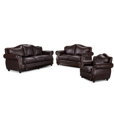 Container S5151-3PC 3 Piece Scrolled Living Room Set