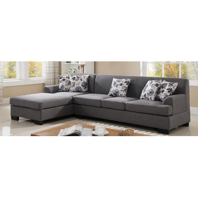 Container S0073-2PC Reversible Chaise Sectional Upholstery